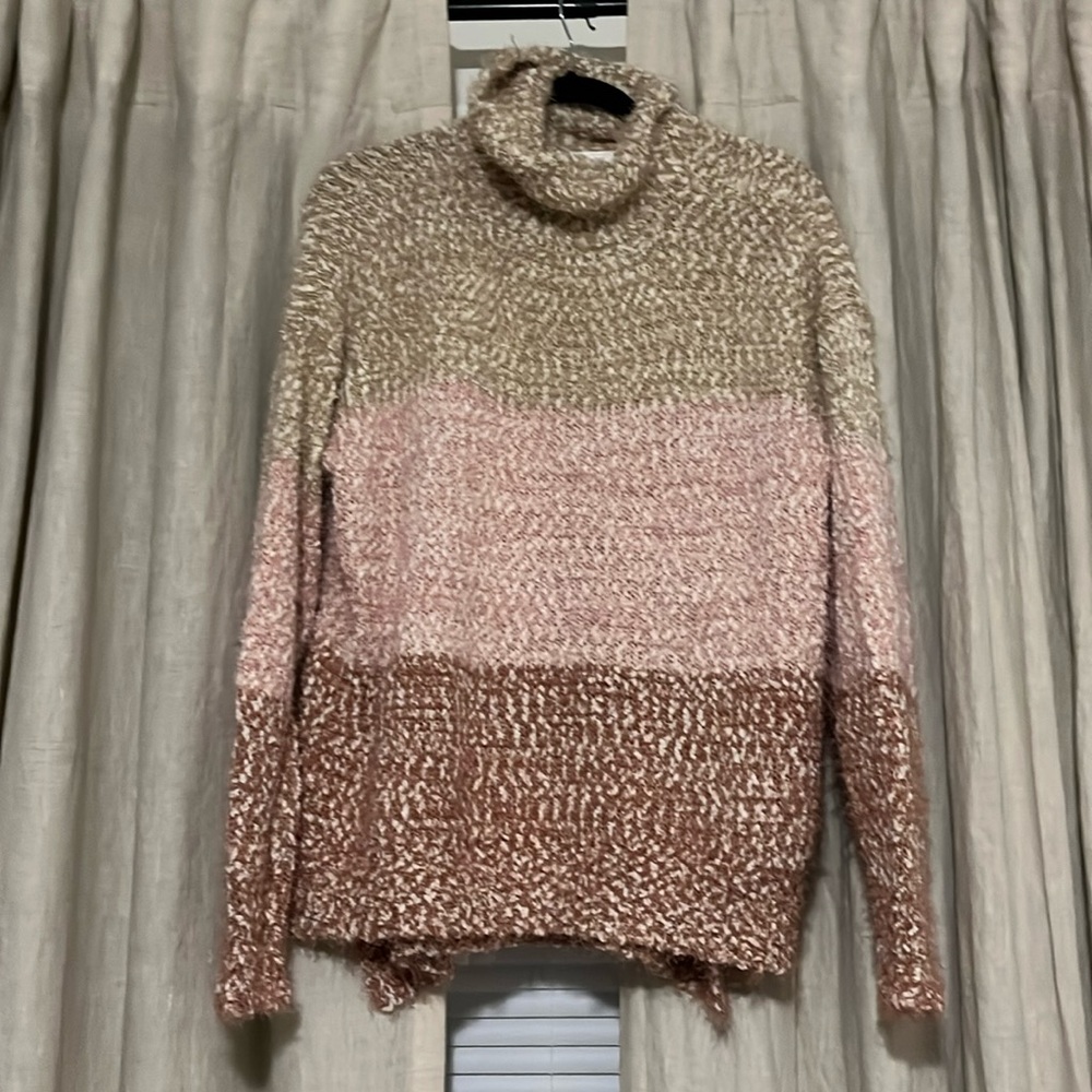 Lauren Conrad tri color sweater